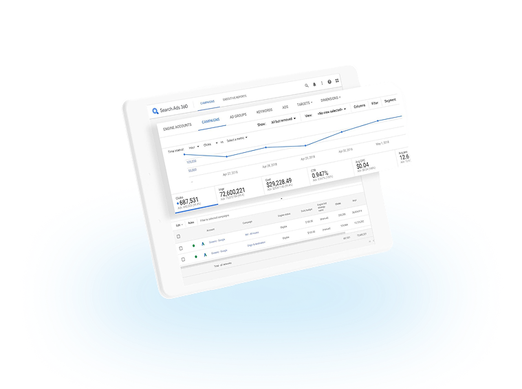 Recursos do Search Ads 360